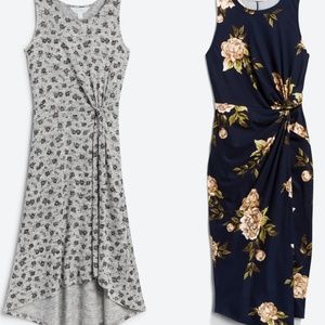 Stitch Fix Pinch Front Midi Dress Set, Sz Sm
